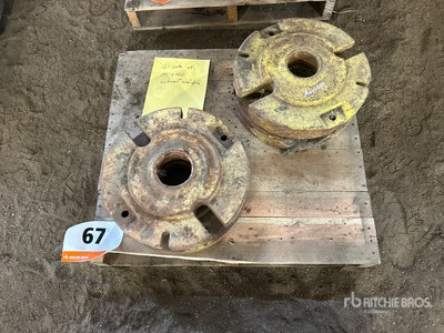 Quantity of (4) M 40 Wheel Weights Tractor Weights