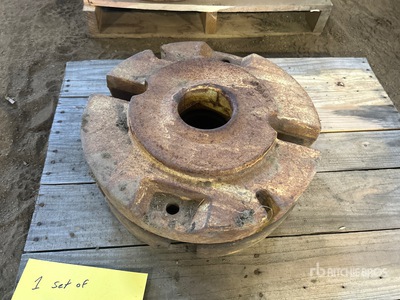 Quantity of (2) M 40 Wheels Weights Tractor Weights