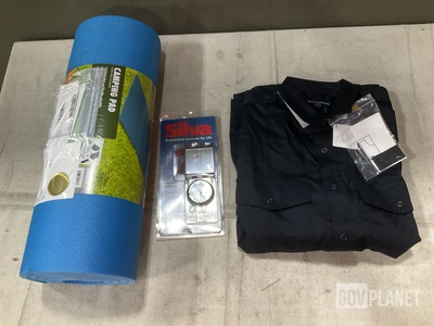 (2) Compasses, (39) Men's Tactical Shirts & Assorted Items