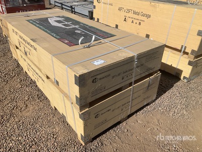 2026 KJ K3325 Double Garage Metal Shed (Unused)