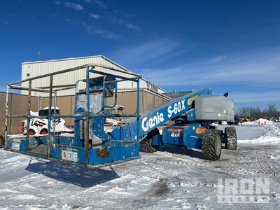 2013 Genie S-60X 4WD Diesel Telescopic Boom Lift