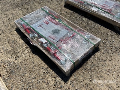 Quantity of (5) 2026 Suihe BC-5400 9200 lb Ratchet Binders & (10) 20 ft Chains (Unused)