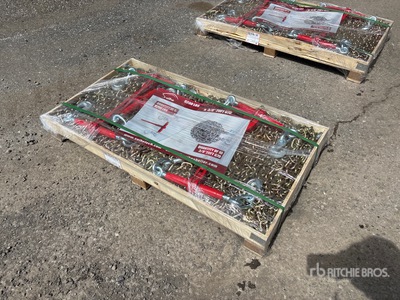Quantity of (5) 2026 Suihe BC-5400 5400 lb Ratchet Binders & (10) 20 ft Chains (Unused)