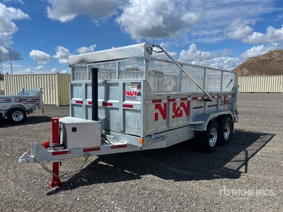 2026 N & N Trailers 14 ft T/A 軽量ダンプトレーラー (Unused)