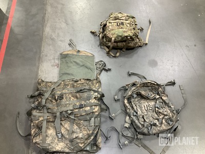 (23) Assault Packs, (4) Large Field Pack Sets & Assorted Items