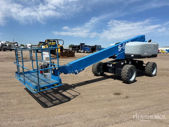 2018 Genie S-60X 4WD Diesel Telescopic Boom Lift