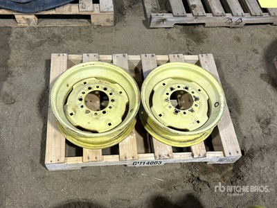 (2) 15.5 in Steel John Deere Rims
