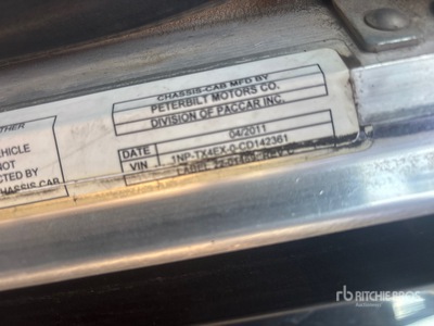 2012 Peterbilt 367 8x6 Autocarro cabina e telaio