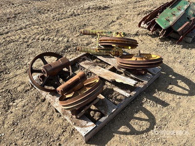 Vintage 3 Roller Cast Iron Wheels