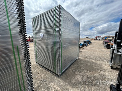 Quantity of (117) 2026 Can Industrial 6 ft x 8 ft Galvanized Temporary Site Fence (Unused)