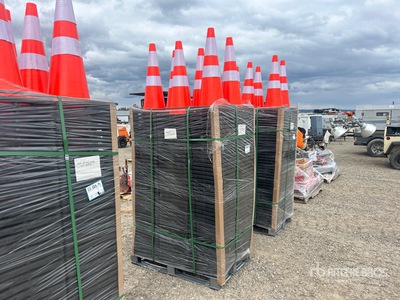 Quantity of (250) 28" PVC Traffic Cones Traffic Cones (Unused)