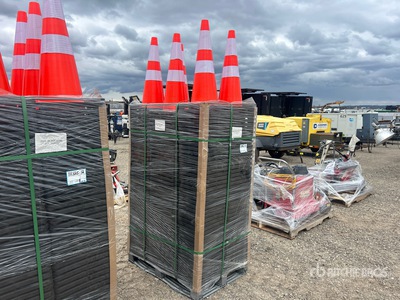 Quantity of (250) 28" PVC Traffic Cones Traffic Cones (Unused)