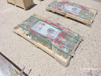 Quantity of (5) 2026 Suihe BC-9200 9200 lb Ratchet Binders & (10) 20 ft Chains (Unused)