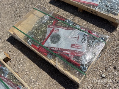 2026 Suihe BC-5400 5400 lb Ratchet Binders and (10) 20 ft Chains Articoli da ferramenta e di consumo (Unused)