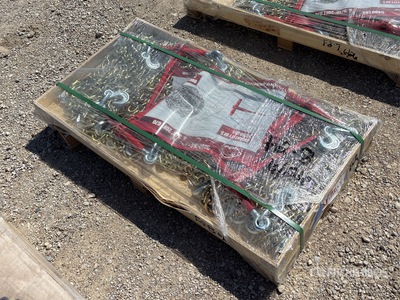 2026 Suihe BC-9200 9200 lb Ratchet Binders and (10) 20 ft Chains Articoli da ferramenta e di consumo (Unused)