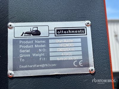 2026 Hard Farm HFEDM36S 36 in Excavator Mulcher (Unused)