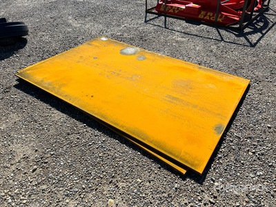 Quantity of (2) 2026 AGT 5 ft x 8 ft (0.75 in Thick) Steel Plates (Unused)