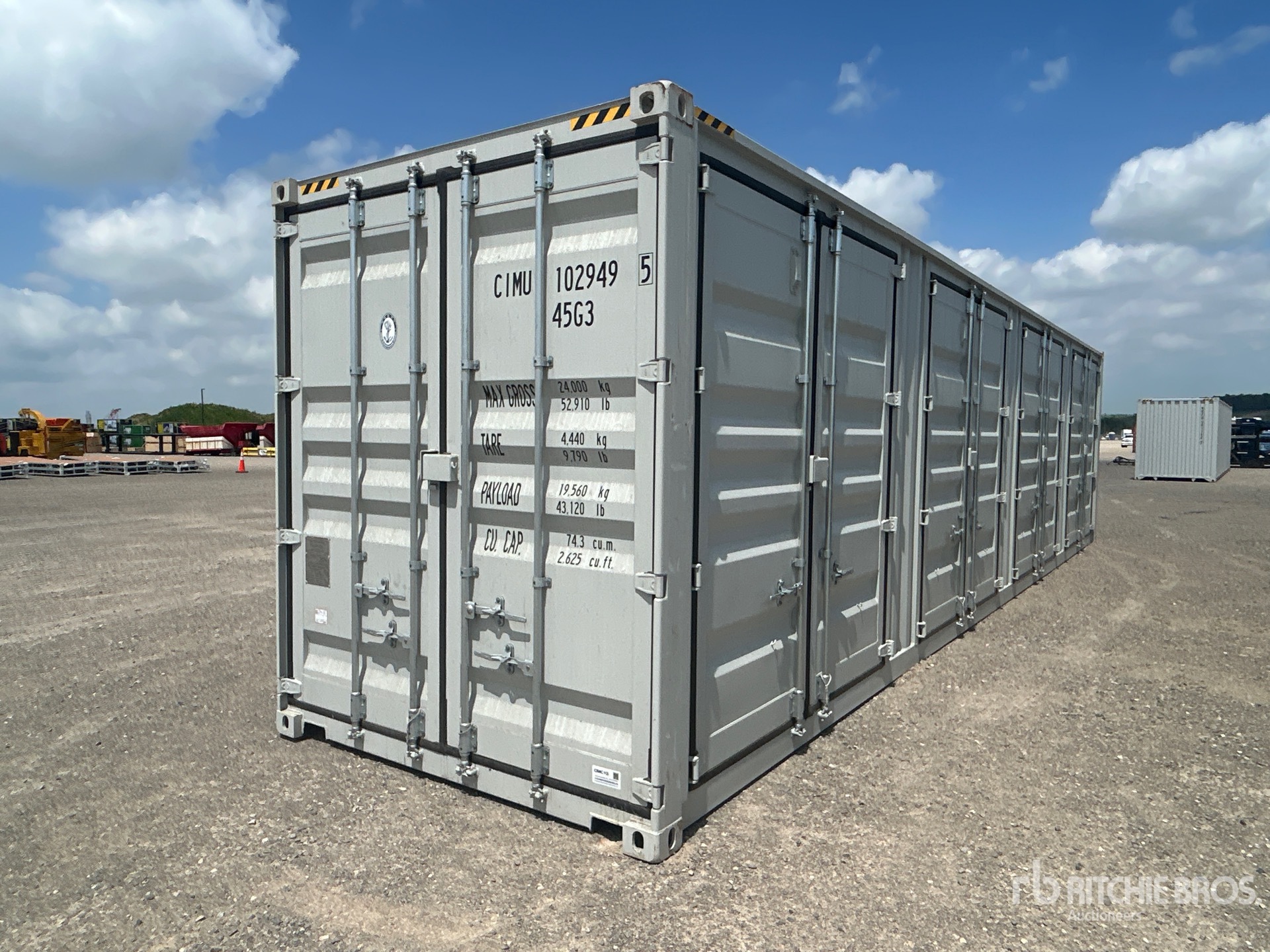 2026 40 ft High Cube Multi-Door Storage Container