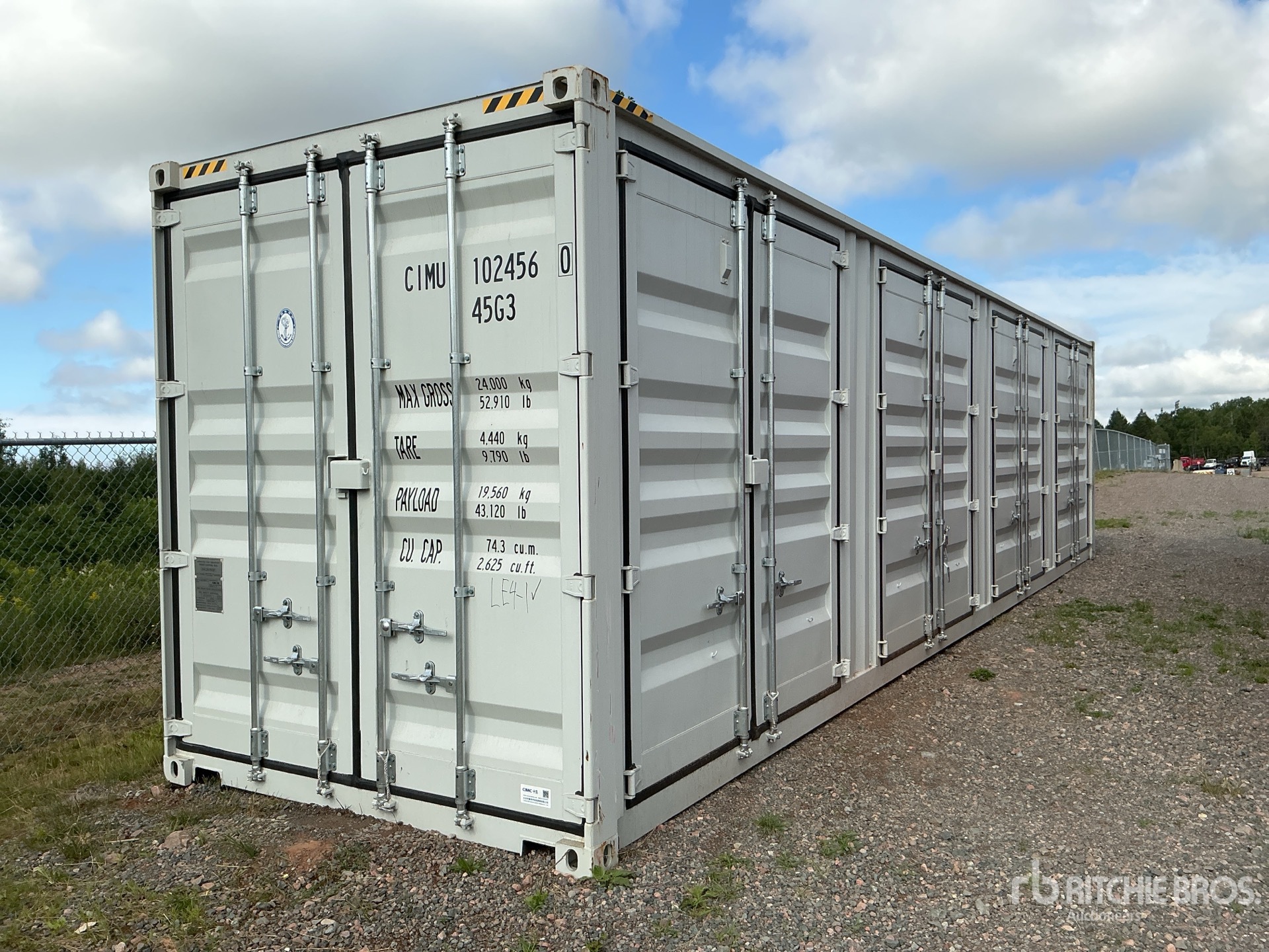 2025 40 ft High Cube Multi-Door Storage Container