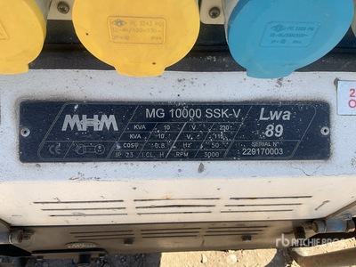 MHM MG10000 Generator set