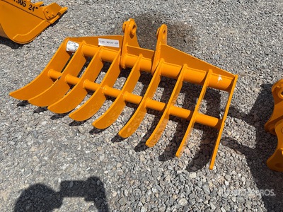 2026 GIYI 44 in Fit to cat 305 Excavator Rake (Unused)