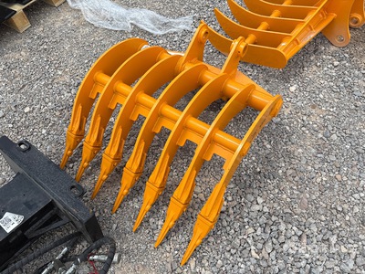 2026 GIYI 32 in Fit to cat 305 teeth Excavator Rake (Unused)