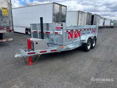 2026 N & N Trailer 14 ft T/A Dump Utility Trailer (Unused)