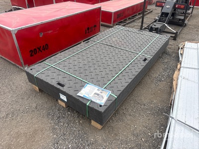 Quantity of (12) 2026 SKLP SK-LJB12 Polyethylene Sheet Ground Protection Mats 47"x94.5"x.5" (Unused)