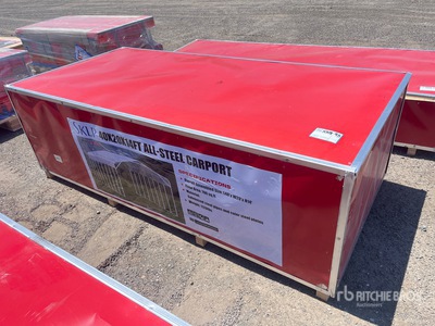 2026 SKLP SK-SC40 40 ft x 20 ft x 14 Ft Steel Carport (Unused)