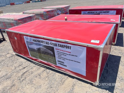 2026 SKLP SK-SC40 40 ft x 20 ft x 14 Ft Steel Carport (Unused)