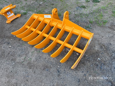 2026 GIYI 44 in Râteau de pelleteuse - Fits CAT 305 (Unused)