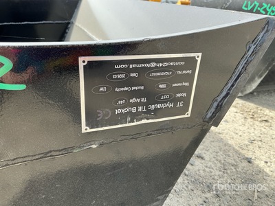 2026 GIYI GY-D3T Tilting Cazo para excavadora (Unused)