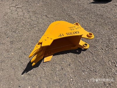 2026 GIYI GY-BK 12 in Digging Excavator Bucket - Fits Cat 305 (Unused)
