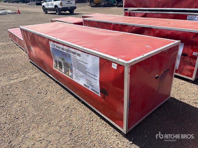 2026 SKLP SK-S5025 25 ft x 50 ft Large Scale Storage Shed Storage Building (Unused)