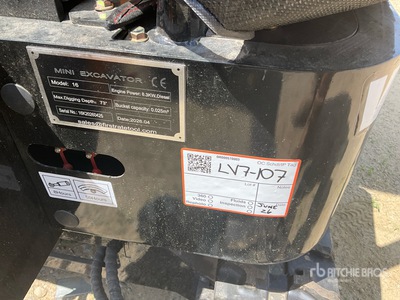 2026 VICSEC VC16 CRAWLER Mini escavatore (Unused)