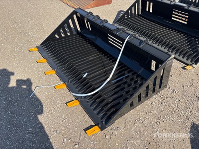 2026 GIYI GY-RB66 66 in Skeleton Rock Skid Steer Bucket (Unused)