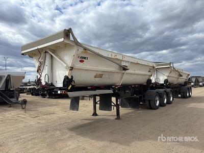 2018 Arne's 22 ft Super B-Train Lead Side Dump Trailer