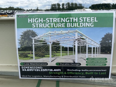 2026 Koster 32.81ftx131.23ftx16.40ft Framed Storage Building Struttura mobile (Unused)