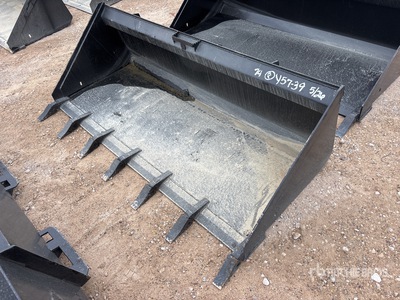 All-Star 74 In Low Pro w/Teeth Skid Steer Bucket (Unused)