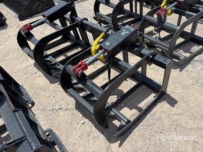 All-Star 72 In E-Series Root Skid Steer Grapple (Unused)