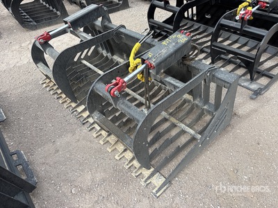All-Star 72 in E-Series Rock Skid Steer Grapple (Unused)