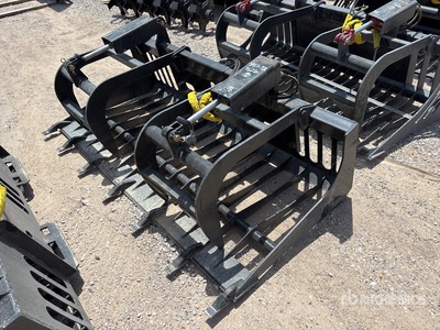 All-Star 78 in Skeleton w/Teeth Skid Steer Grapple Bucket (Unused)