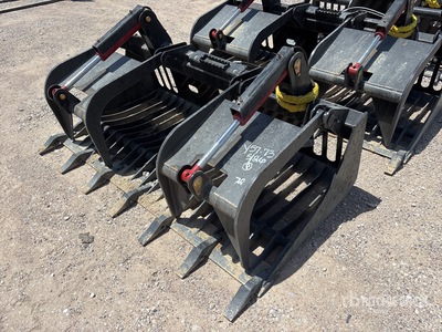 All-Star 72 In Rock w/Teeth Skid Steer Grapple (Unused)