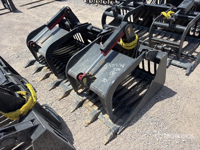All-Star 80 In Rock w/Teeth Skid Steer Grapple (Unused)
