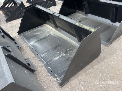 Mid-State 80 in Snow & Litter Skid Steer Bucket (Unused)