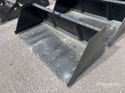 Mid-State 84 in Snow & Litter Skid Steer Bucket (Unused)