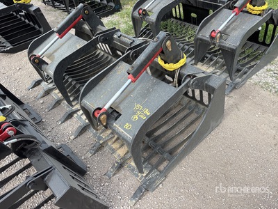 All-Star 80 in Rock w/Teeth Skid Steer Grapple (Unused)