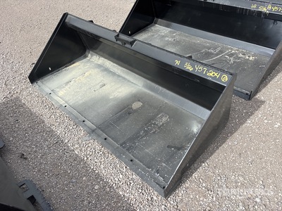Mid-State 74 in Low Profile Skid Steer Bucket (Unused)