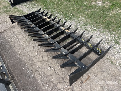 84 in Skid Steer Landscape Rake (Unused)