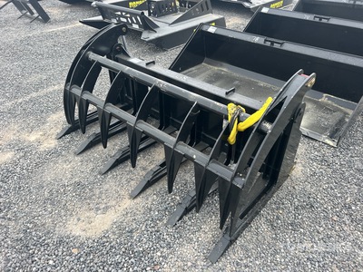 Mid-State 68 in Heavy Duty Skid Steer Root Rake (Unused)